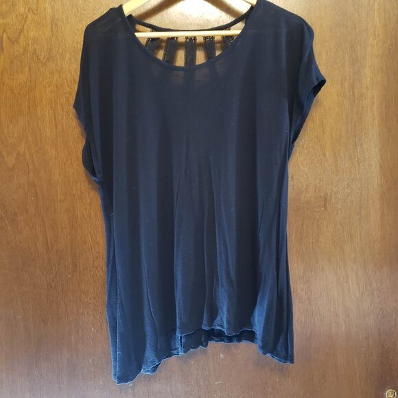 Lane Bryant Knit Lace Casual Blouse - Picture 1 of 4